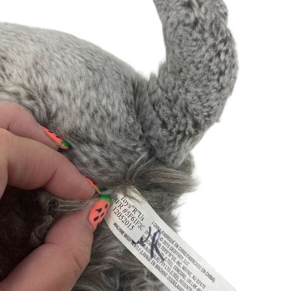 Toys R US Schnauzer Dog Plush 12" Realistic Terrier Puppy Scotty Gray Fluffy - Picture 6 of 11